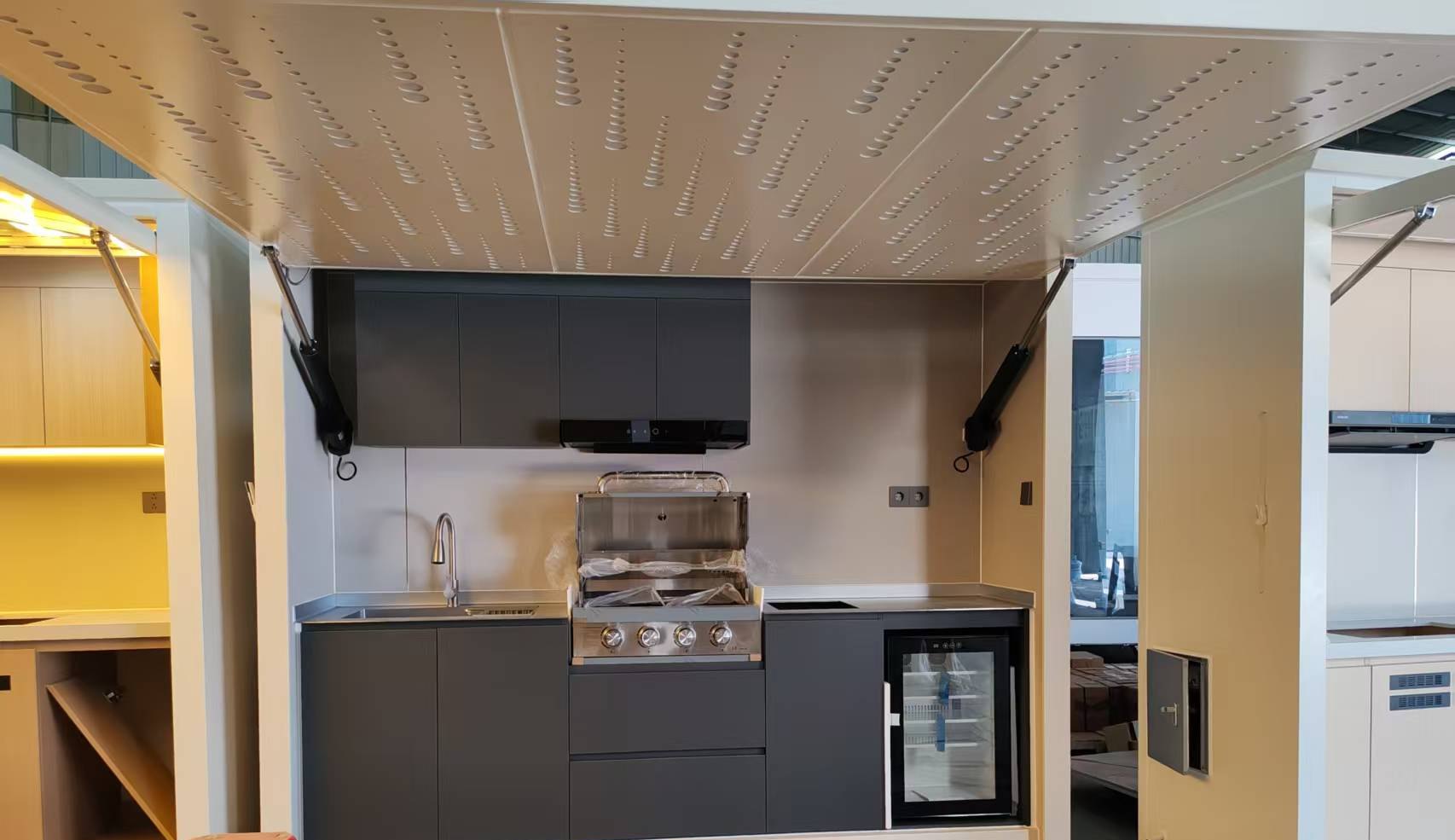Outdoor kitchen unit assembled in our factory