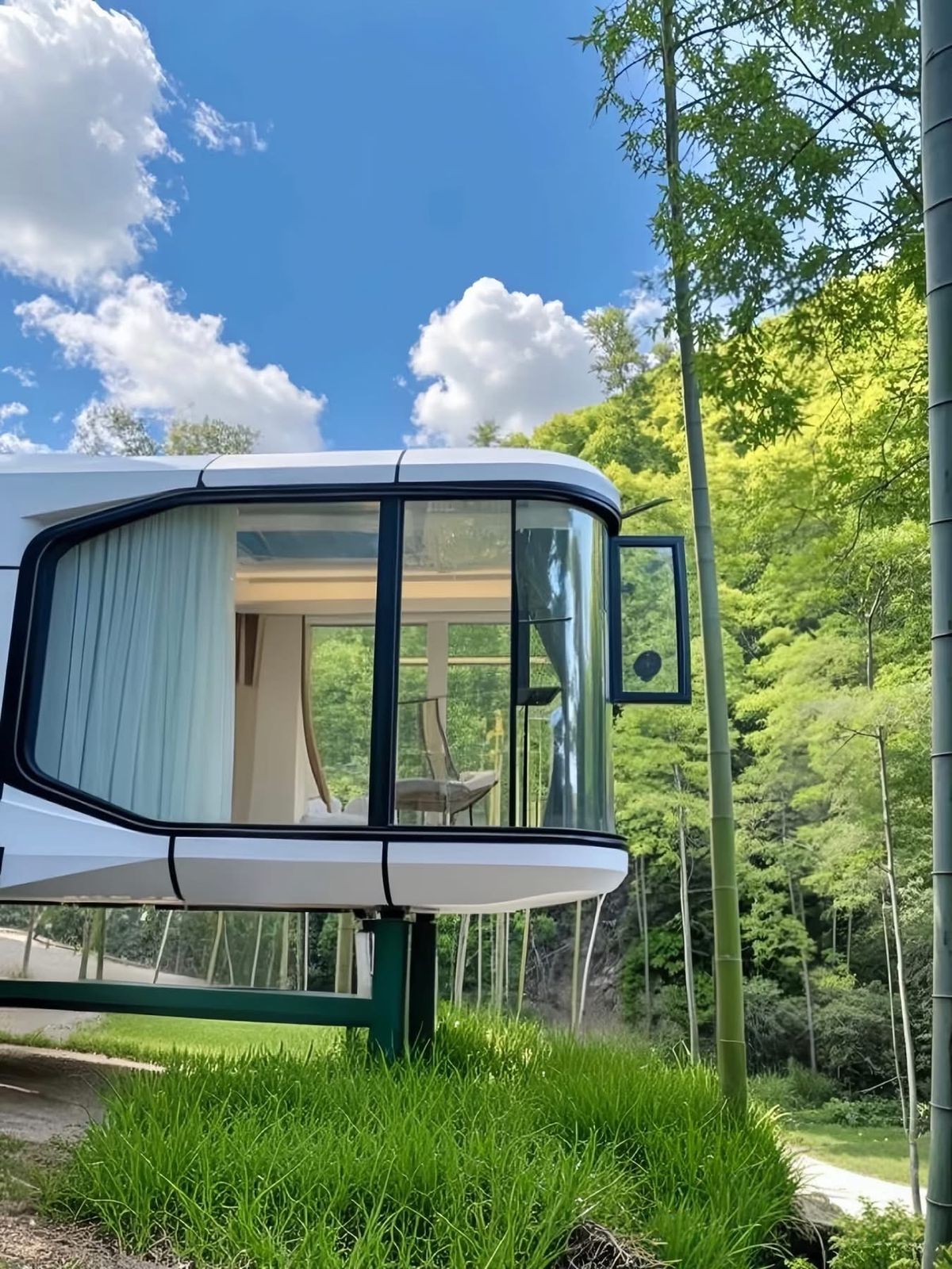 Capsule in the mountains