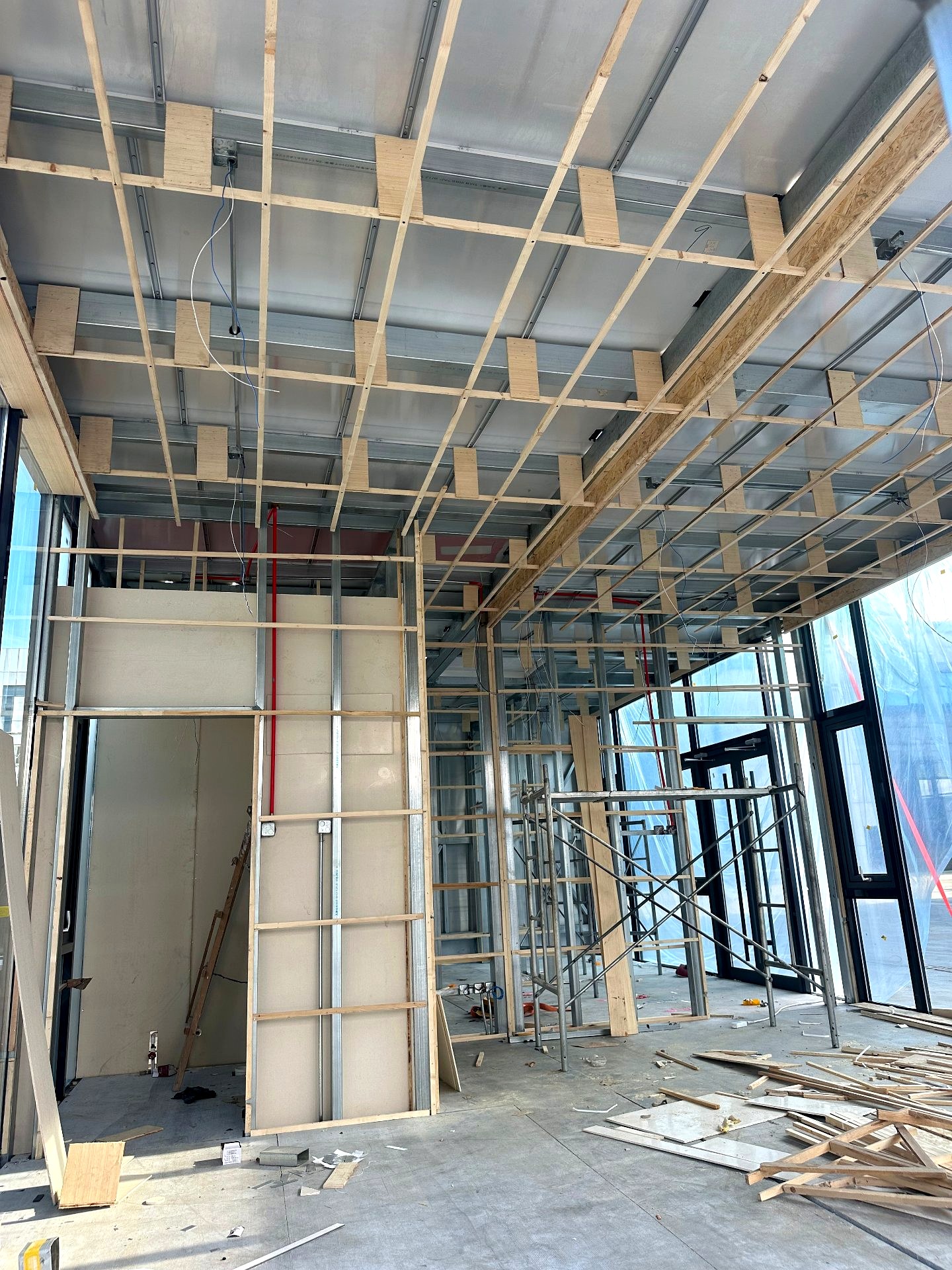 Ceiling framing and services